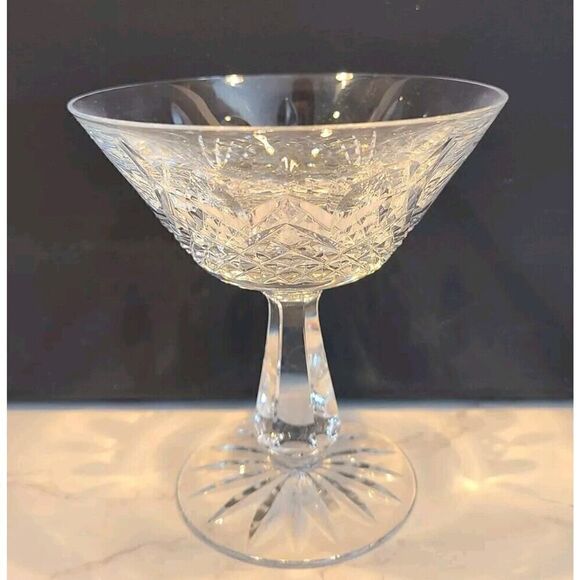 Waterford Crystal Kenmare Champagne Sherbet Glasses 4.¾" Set of (3) EUC - Picture 4 of 13